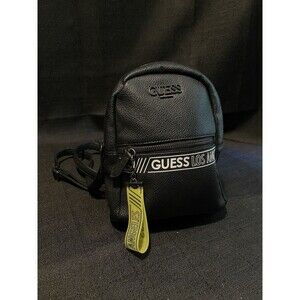 GUESS Los Angeles Mini Backpack Crossbody Vintage Plus keychain Block LOGO